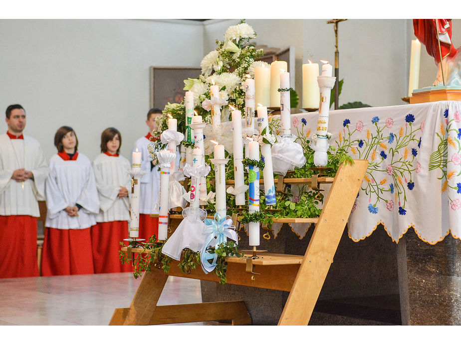 Feier der 1. Heiligen Kommunion in Sankt Maria (Foto: Michael Bohl)